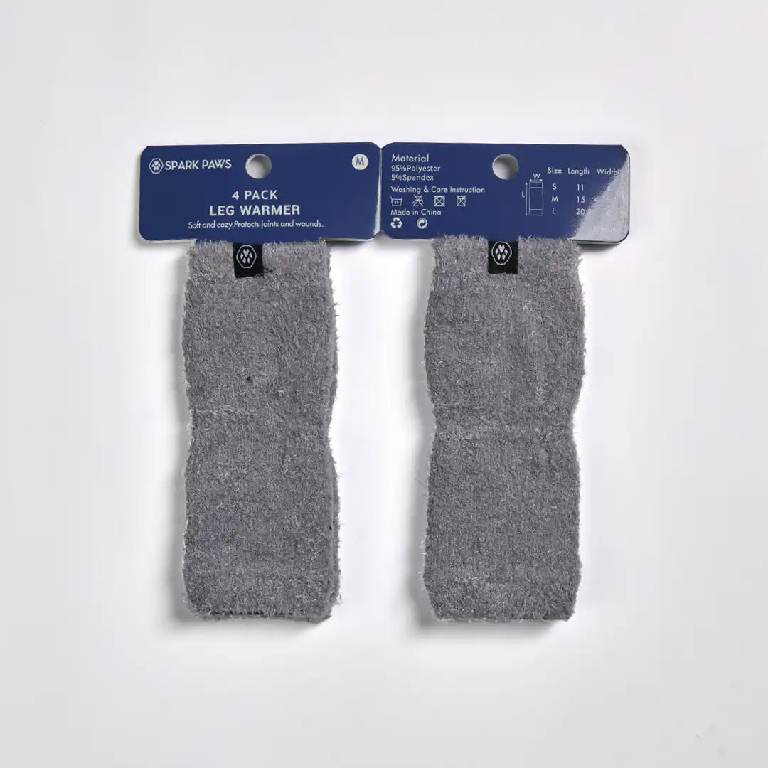 Leg Warmer and Earmuff Protector Set - Grey