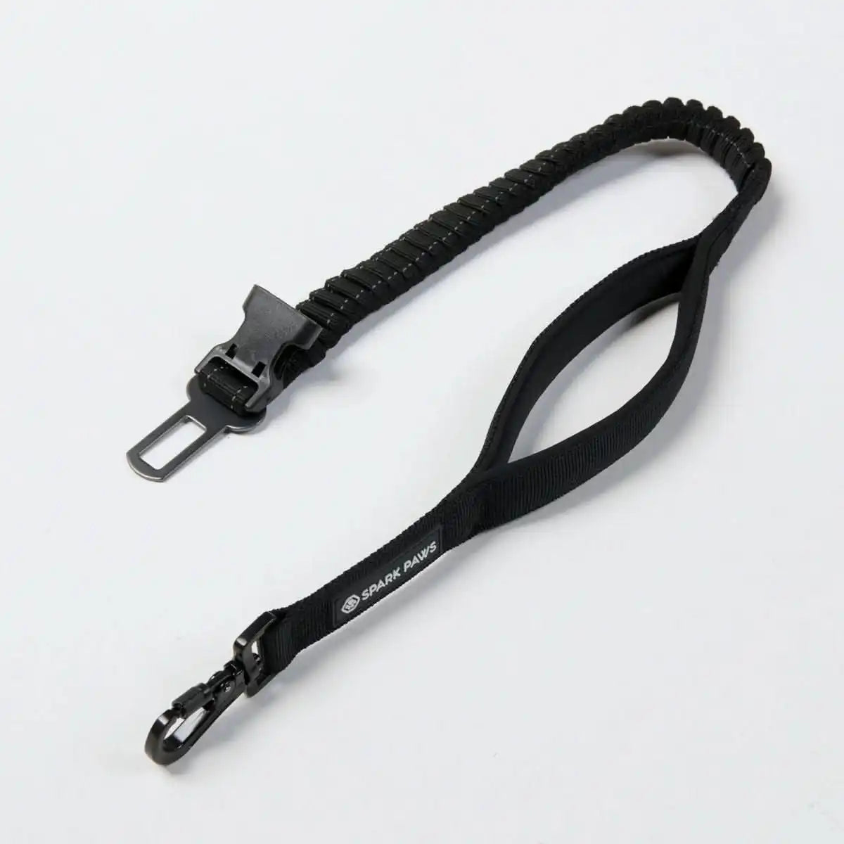 Multipurpose Seatbelt Handsfree Leash & Poop Bag Holder Set - Black