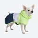 Dog Raincoat - Neon White Navy