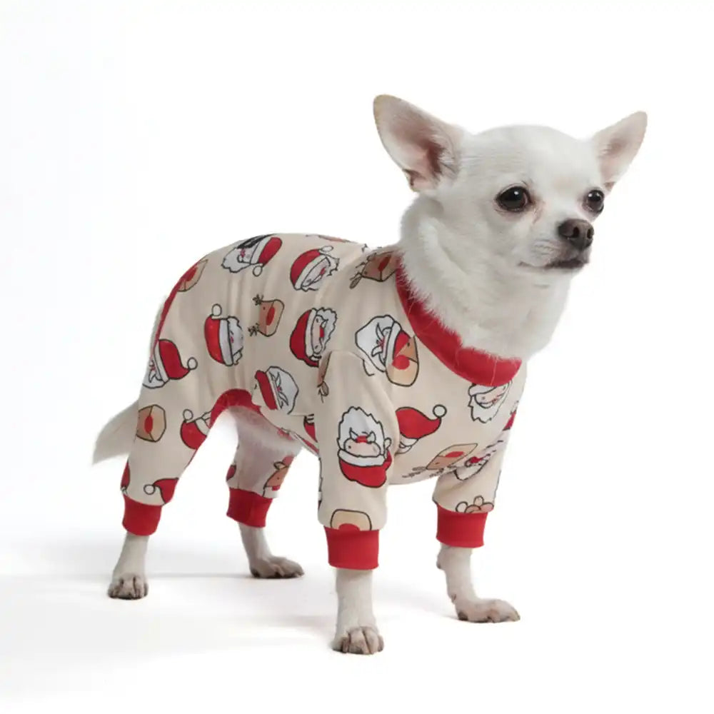Dog Christmas Pajama - Santa and Rudolph