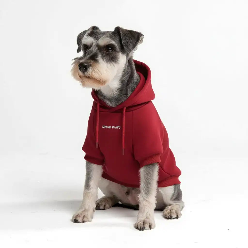 Essential Dog Hoodie - Burgundy