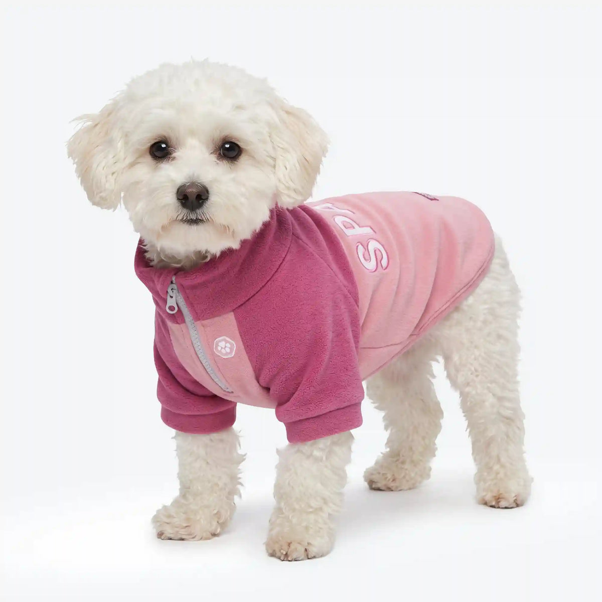 Plush Fleece Dog Sweater - Pink