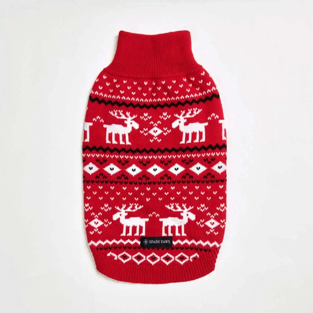 Christmas Knit Dog Sweater